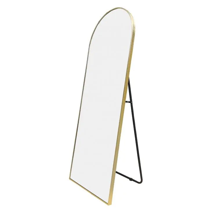 Mirror, Oval With Stand, Gold Frame, 1800mm x 600mm