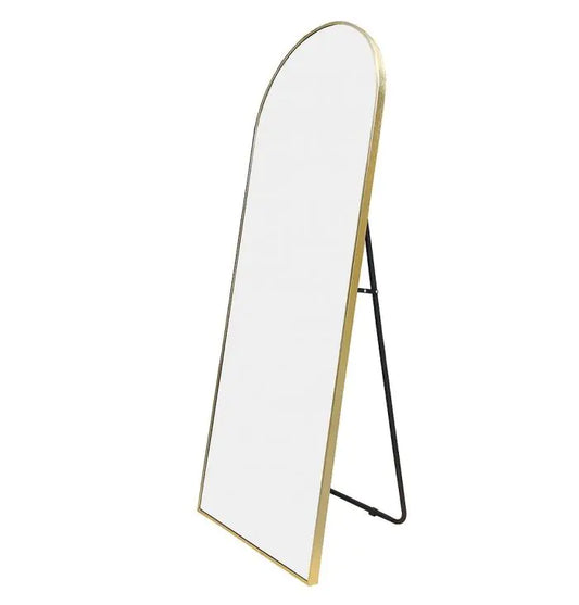 Mirror, Oval With Stand, Gold Frame, 1800mm x 600mm