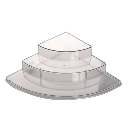 Corner Shelf Organiser, 3 Tier, Clear