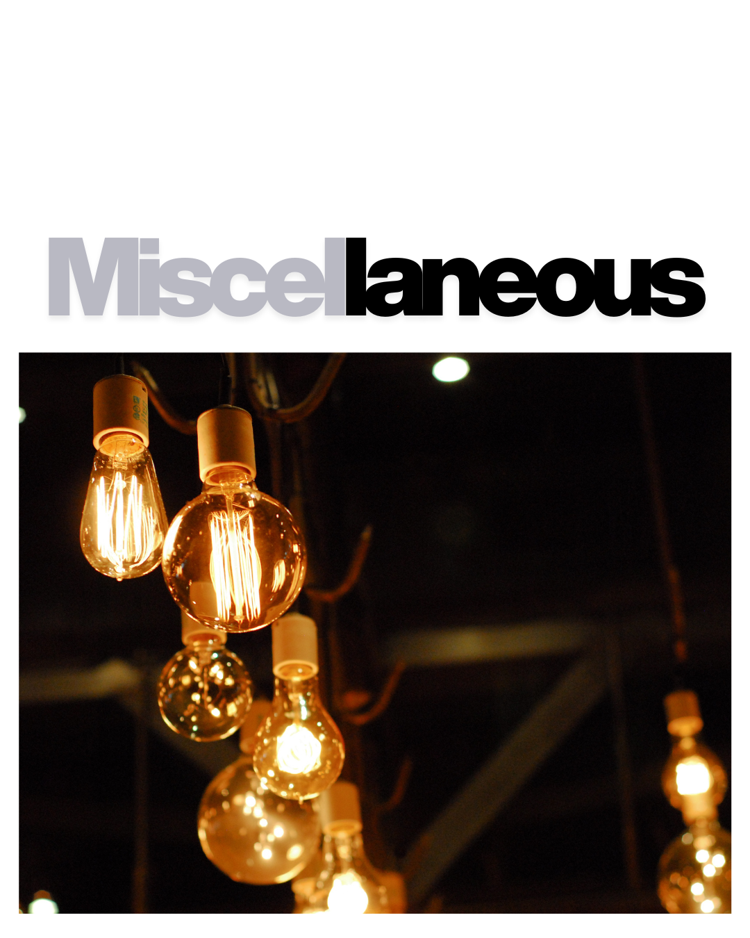 Miscellaneous