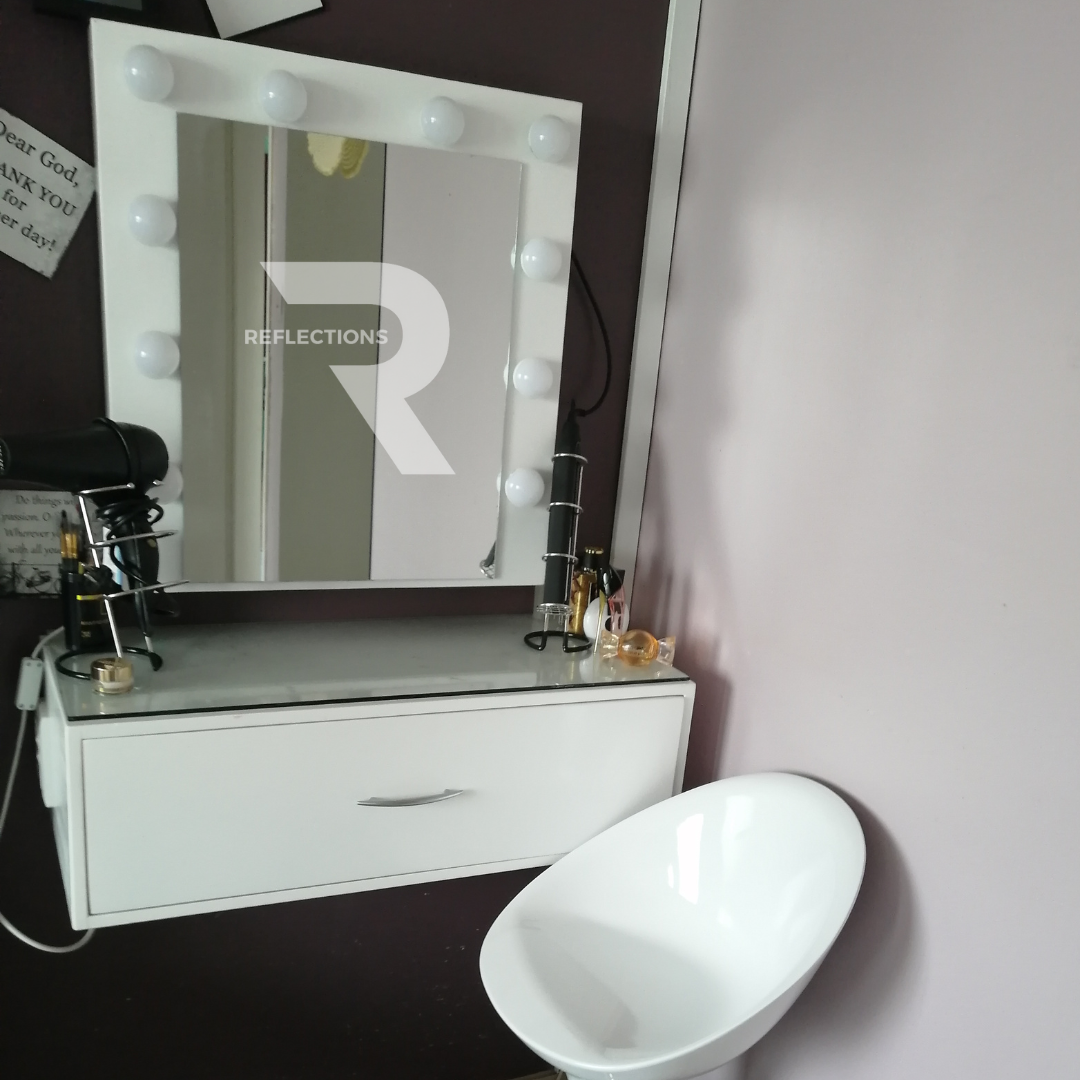 Floating Dresser with Vanity Mirror