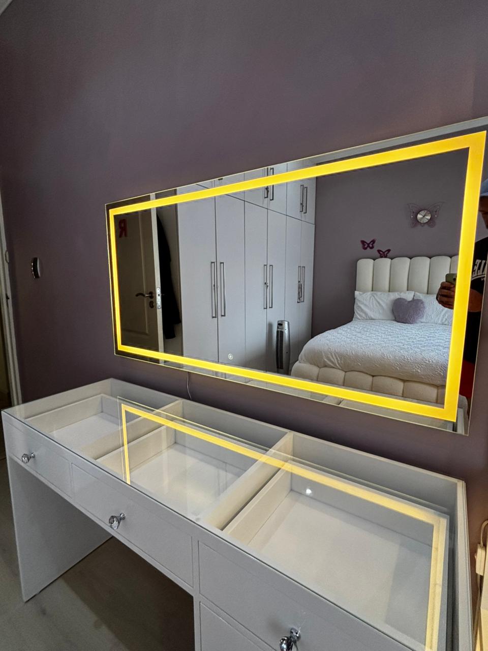 Reflections Petite LED Glass Top Vanity (140cm)