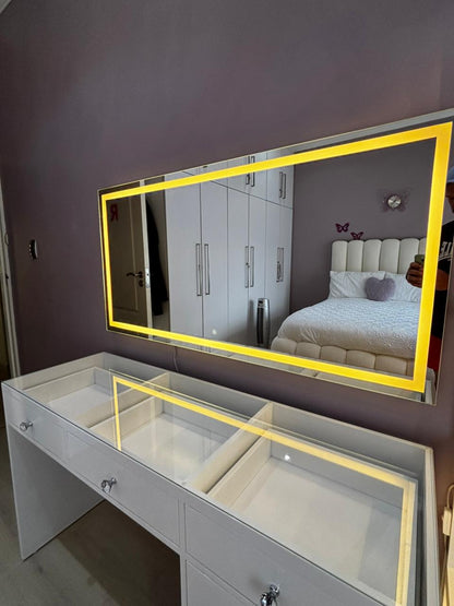 Reflections Petite LED Glass Top Vanity (140cm)