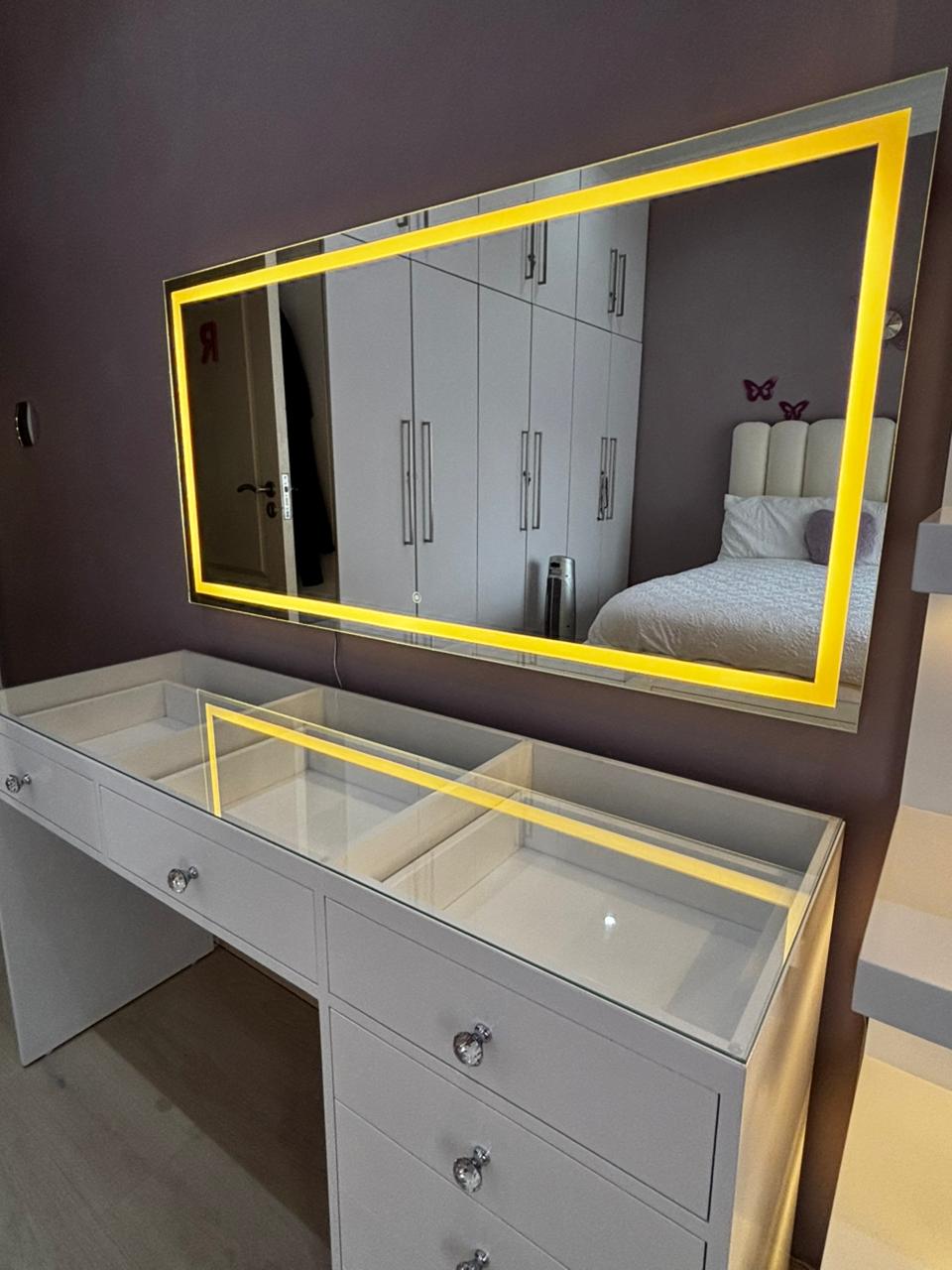 Reflections Petite LED Glass Top Vanity (140cm)