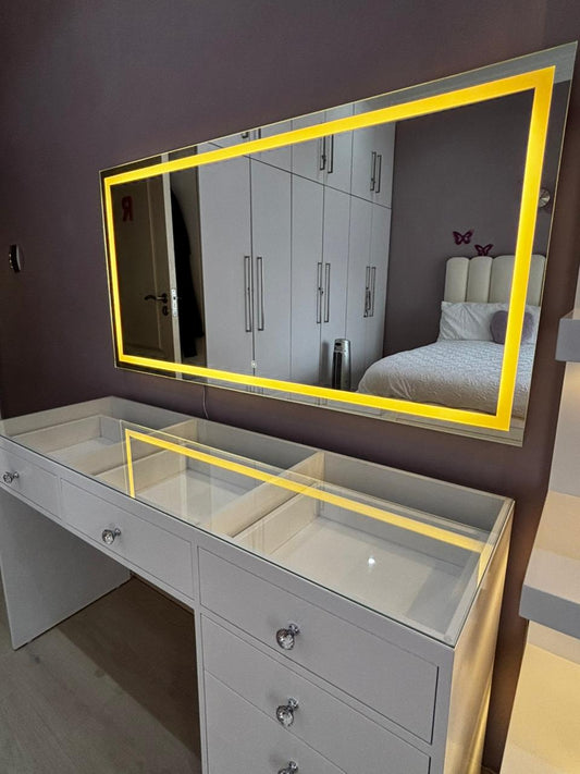 Reflections Petite LED Glass Top Vanity (140cm)
