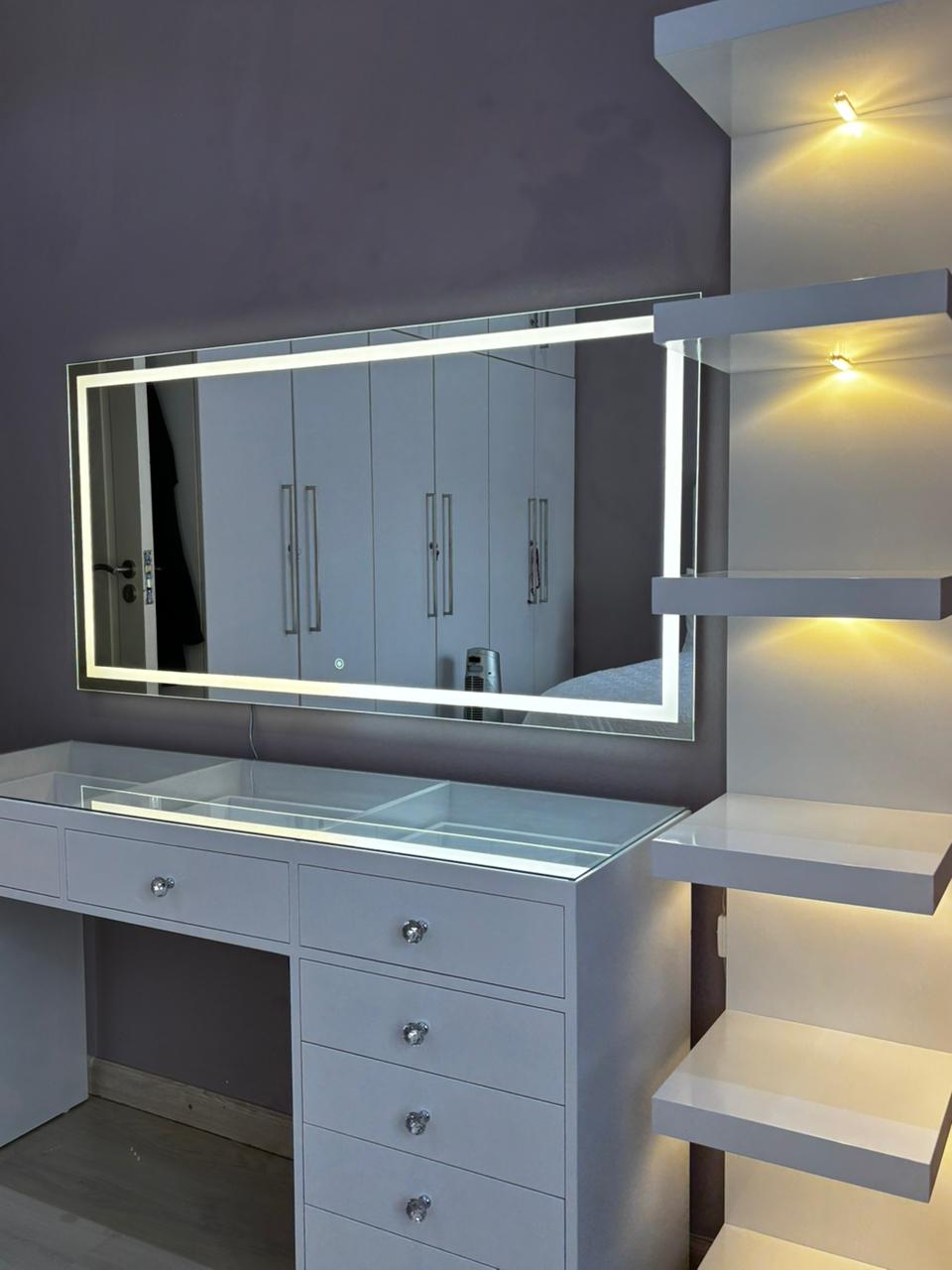 Reflections Petite LED Glass Top Vanity (140cm)