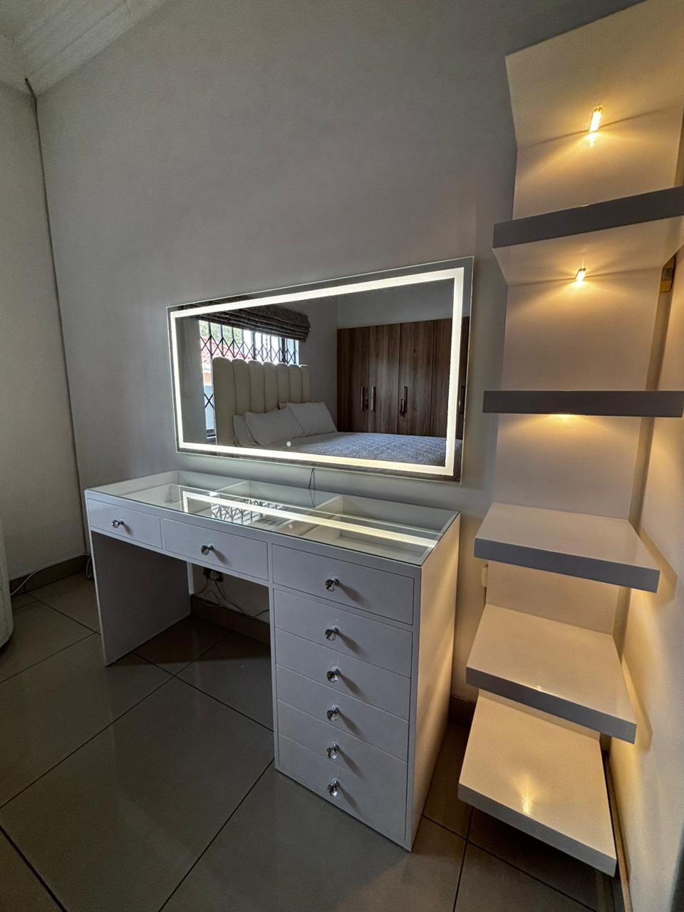 Reflections Petite LED Glass Top Vanity (140cm)